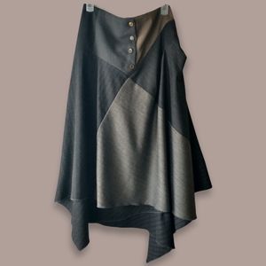 'Dark Academia' Patchwork Skirt